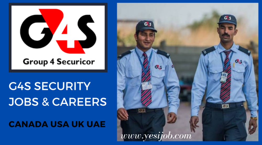 G4S Job Vacancies in UK