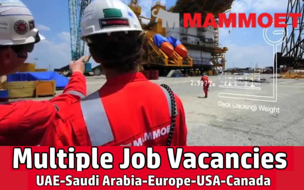 Mammoet Jobs Germany, Netherlands, Australia, Canada, UK..