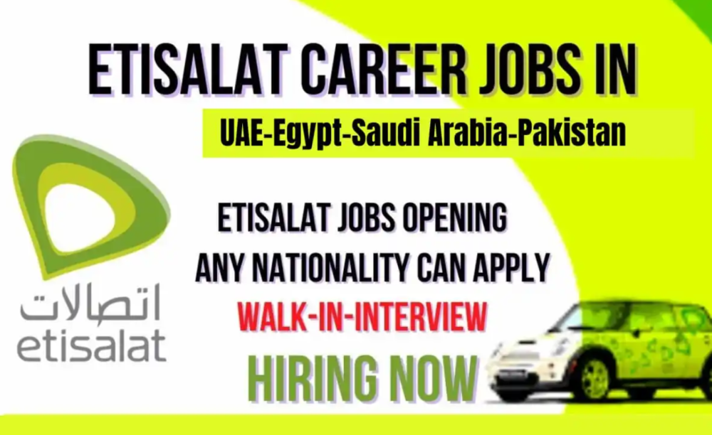 Etisalat Job Openings