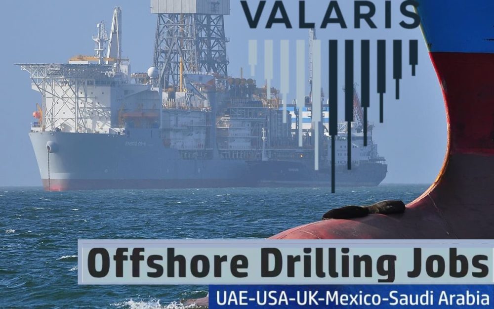 Valaris plc Offshore Drilling Jobs USA 2023