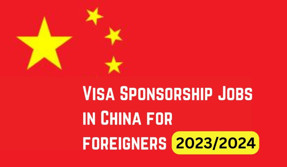 Visa Sponsorship Jobs In China