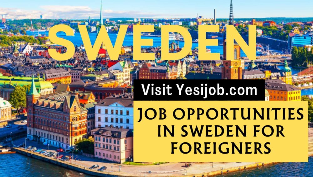 Sweden Visa Sponsorship Jobs